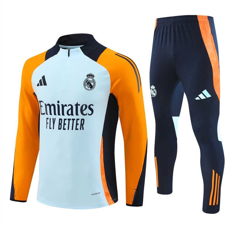 24-25 Real Madrid Long Sleeve Training Suit Yupoo