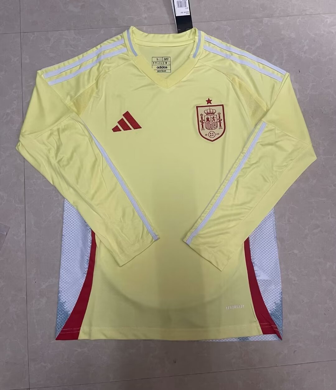 2024 Spain Away Long Sleeve Soccer Jerseys Yupoo