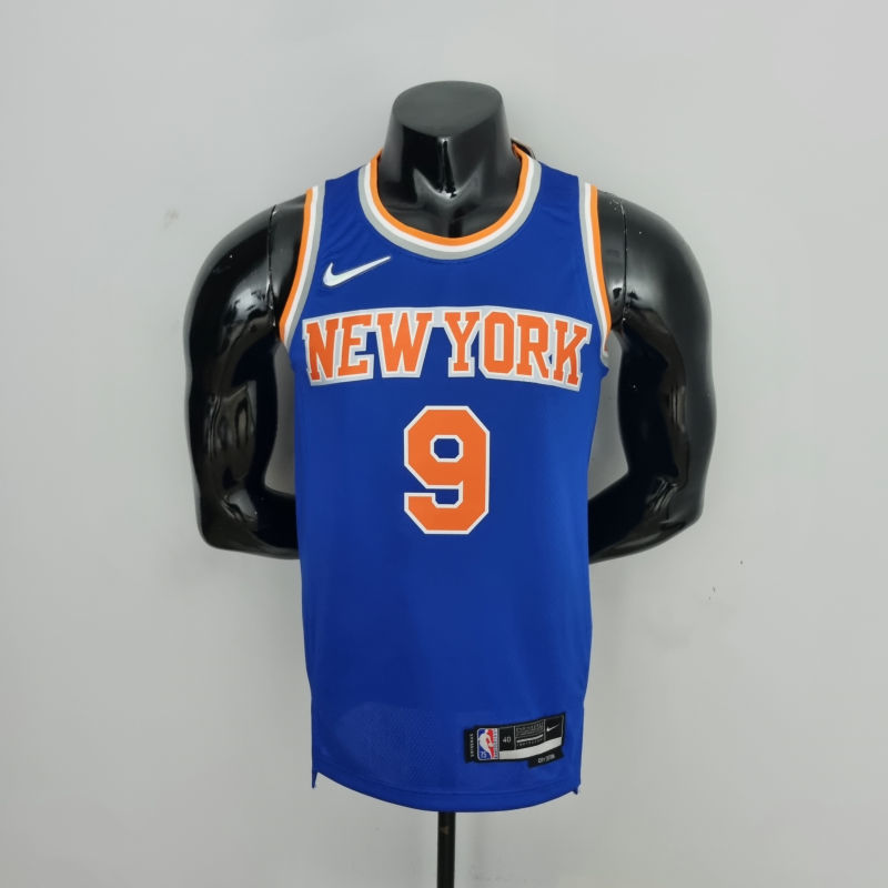75th Anniversary Barrett #17 New York Knicks Blue NBA Jersey S-XXL