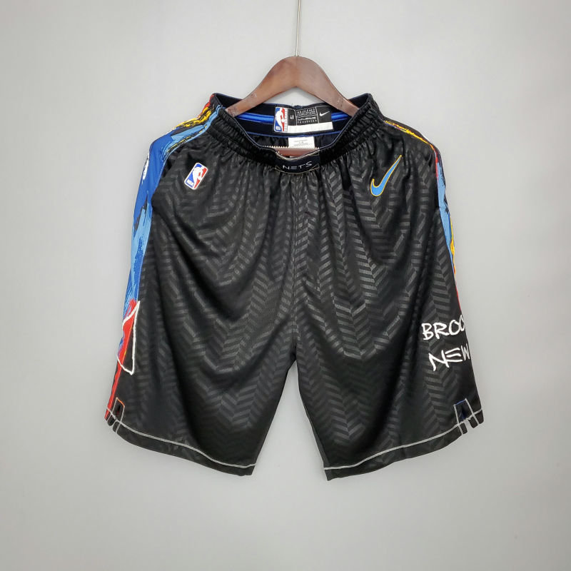 Brooklyn Nets NBA Shorts City Edition Black S-XXL