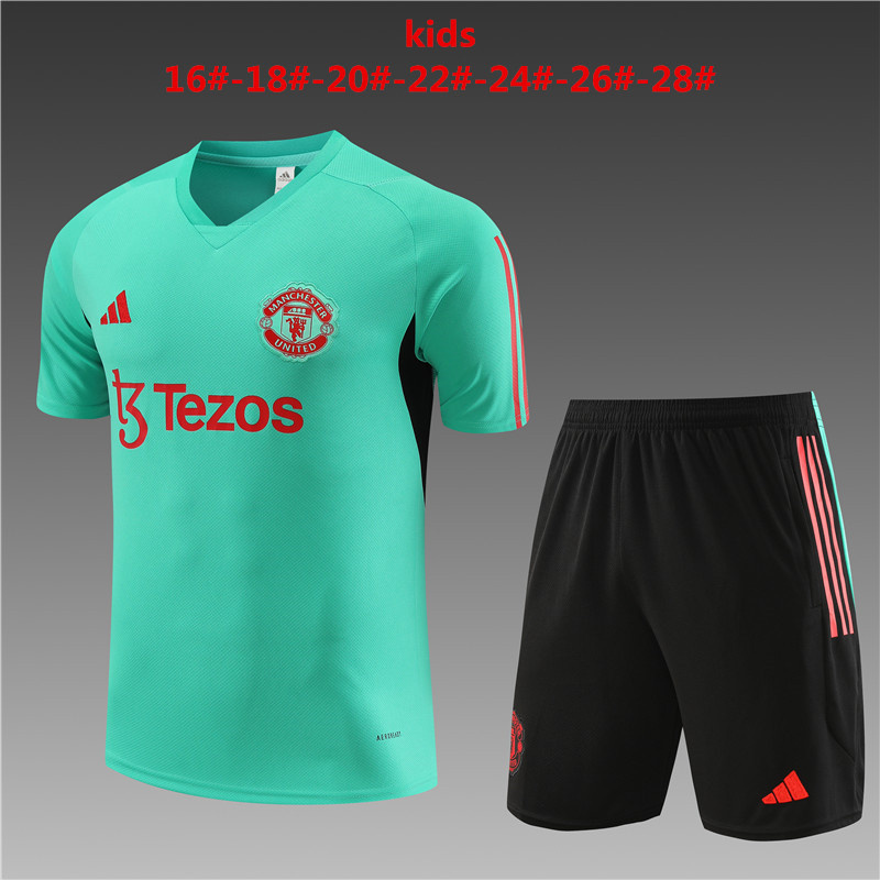 23-24 M-anchester U-nited Kids Traning Soccer Jerseys Yupoo