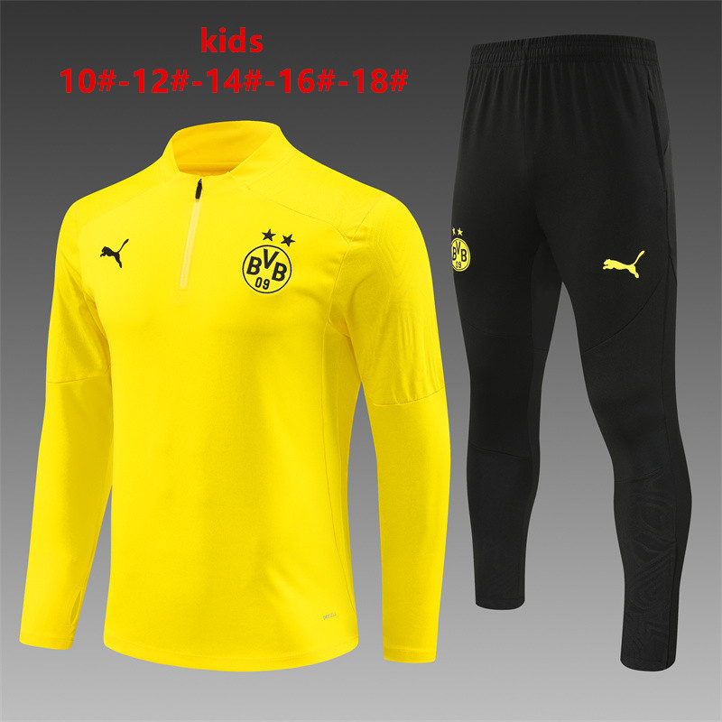 24-25 Dortmund Kids Long Sleeve Training Suit Yupoo