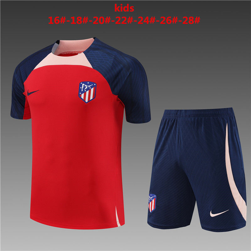 23-24 Atletico Madrid Kids Training Soccer Jerseys Yupoo