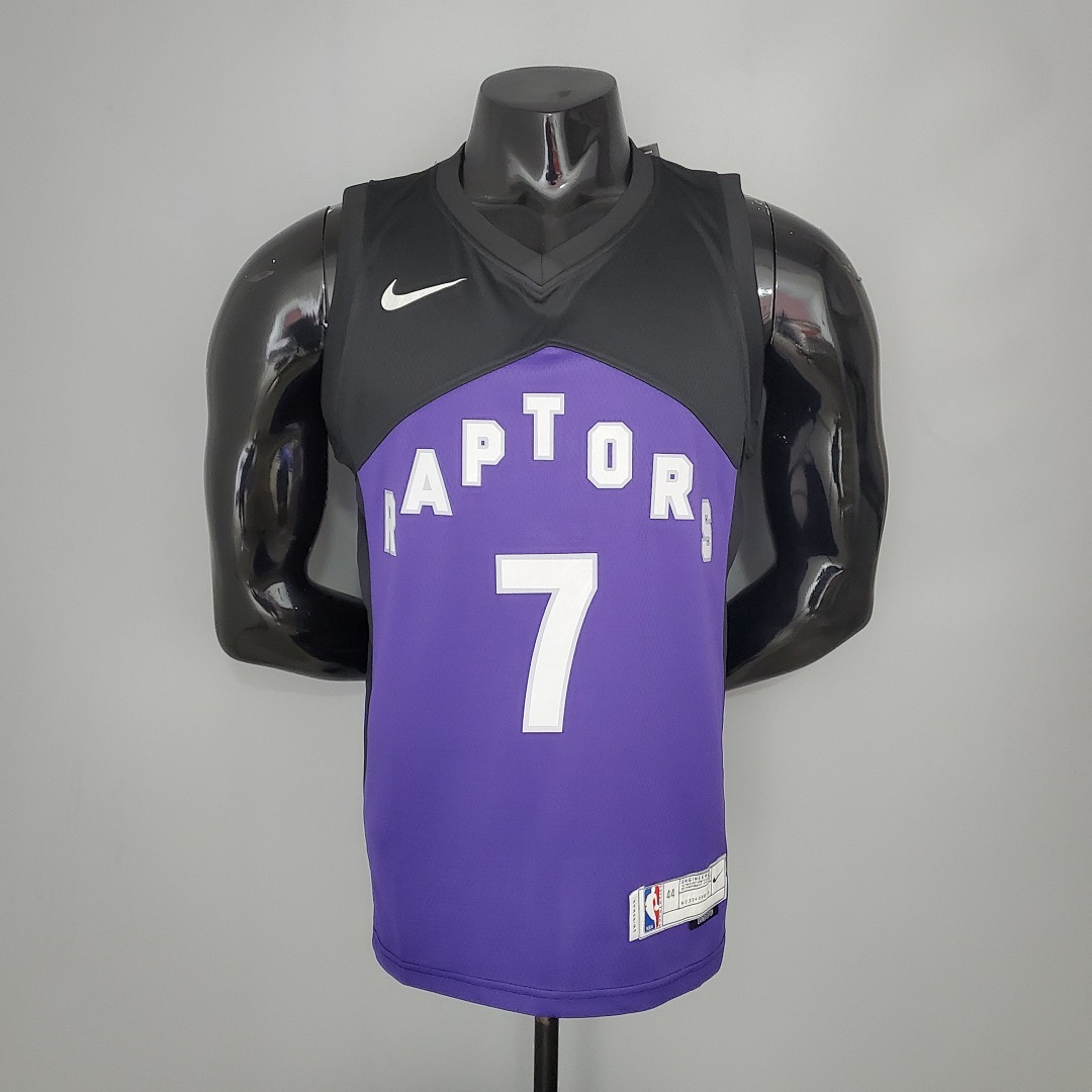 LOWRY#7 2021 Raptors Bonus Edition Purple and Black NBA Jersey S-XXL