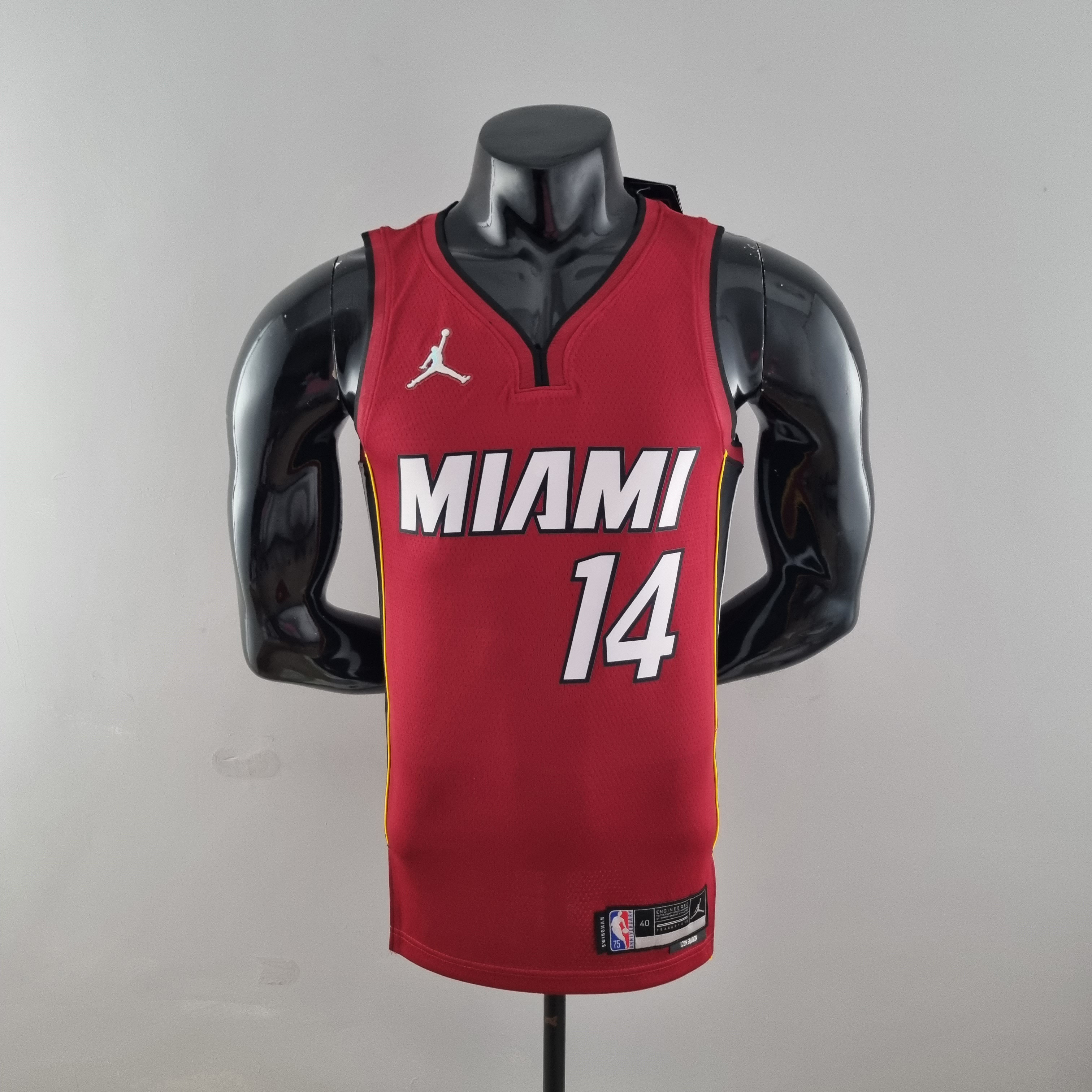75th Anniversary Miami Heat Jordan HERRO#14 Burgundy NBA Jersey S-XXL