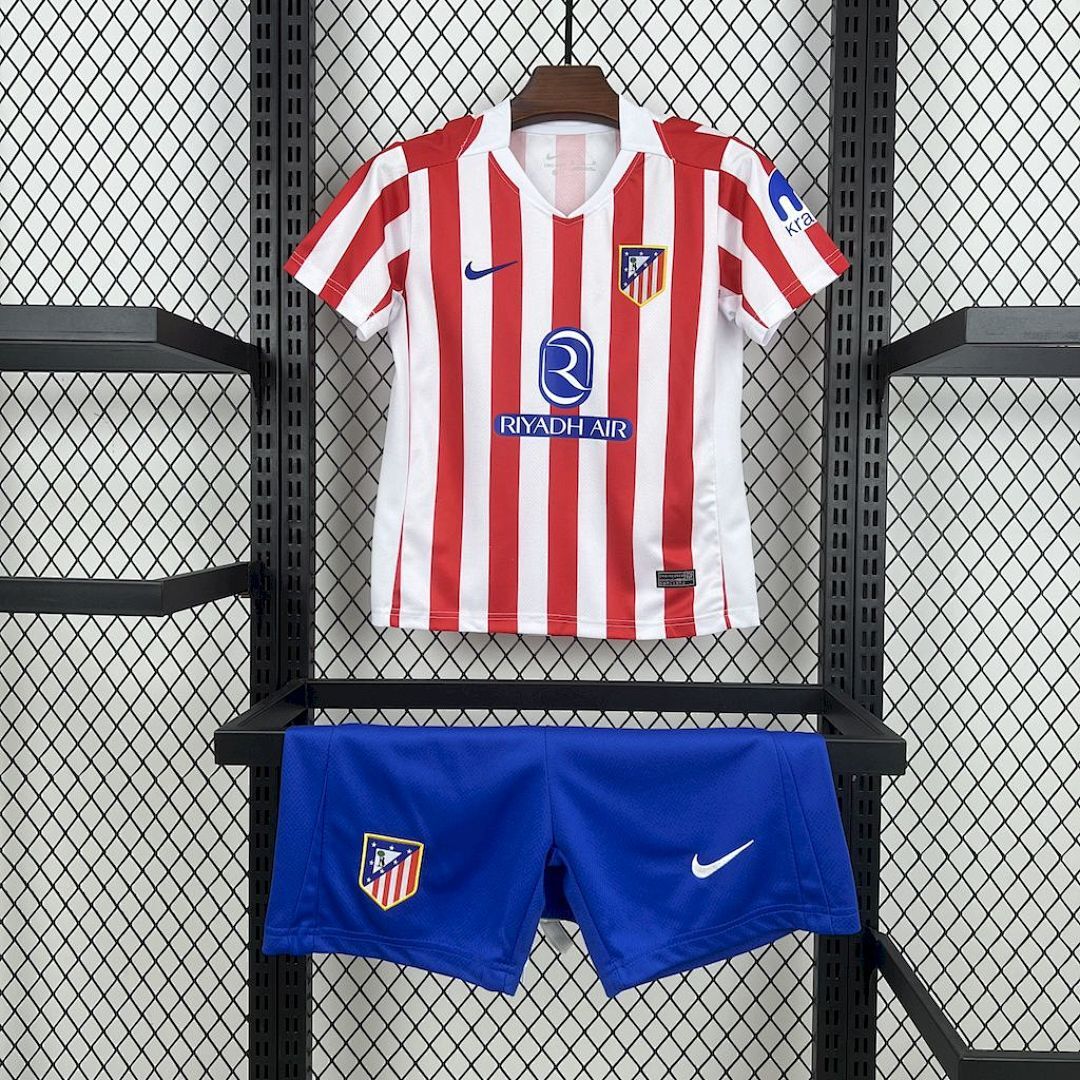 Atletico Madrid 2025/26 Home Kids Kit