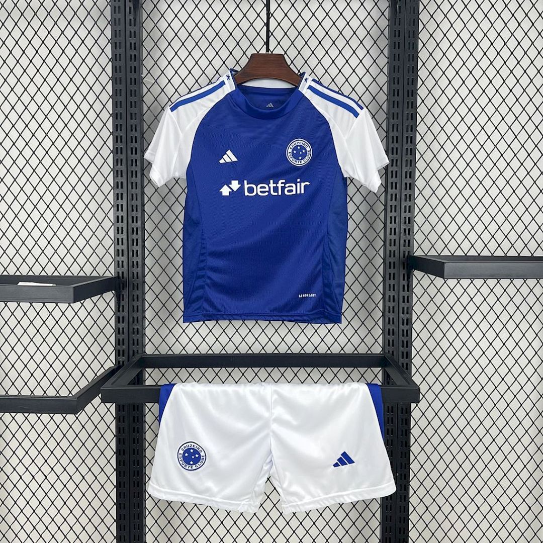 Cruzeiro 2025/26 Home Kids Kit