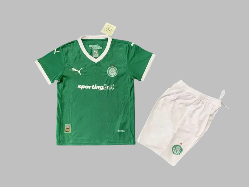 25-26 Palmeiras Home Kids Cheap Soccer Jerseys Yupoo