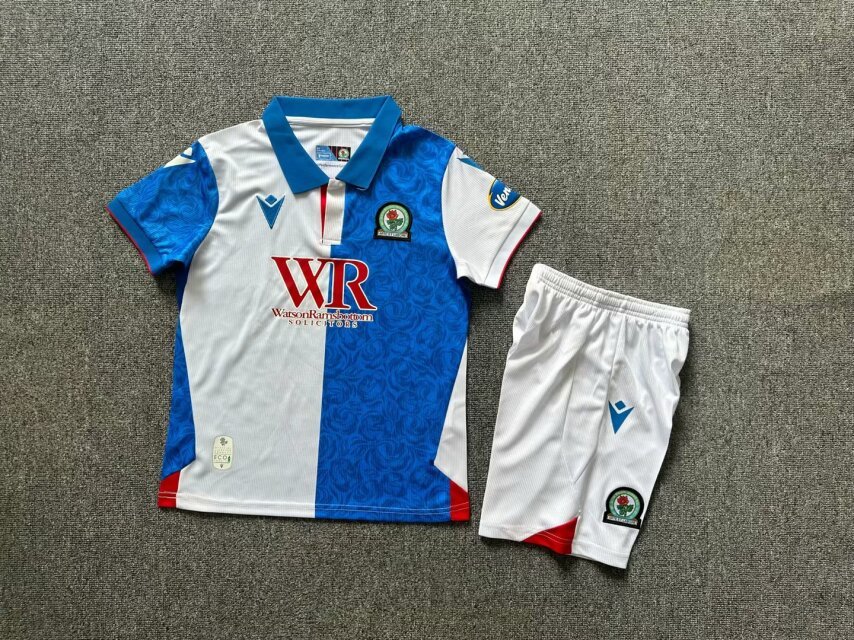 24-25 Blackburn Home Kids Soccer Jerseys Yupoo