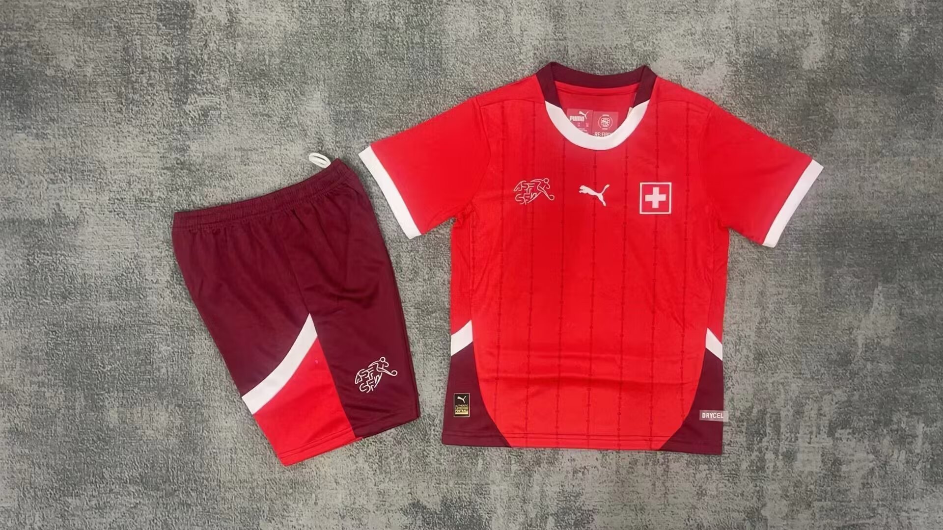 2024 Switzerland Home Kids Soccer Jerseys Yupoo