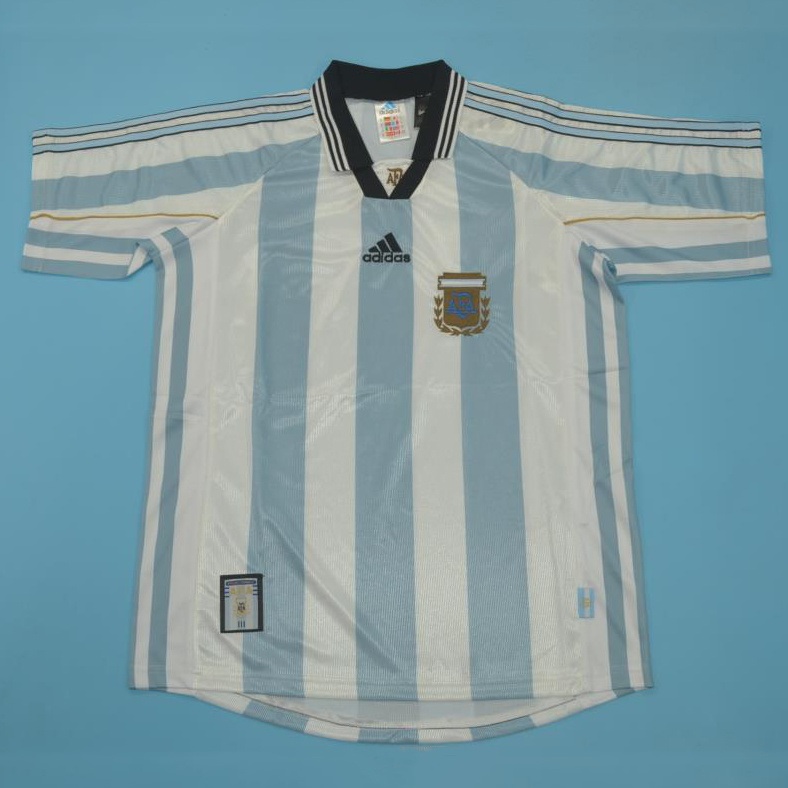 1998 Argentina Home Retro Soccer Jerseys Yupoo