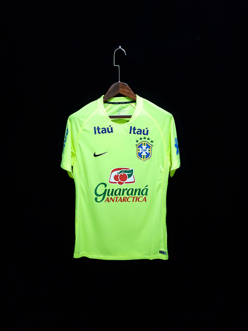 20-21 Brazil goalkeeper pre-match training fluorescent green S-2XL