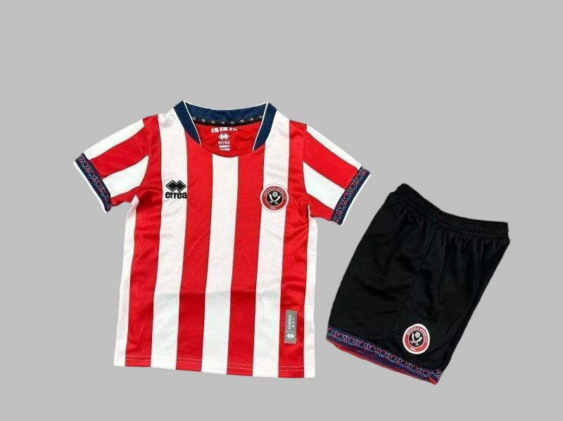 25-26 Sheffield United Home Kids Cheap Soccer Jerseys Yupoo