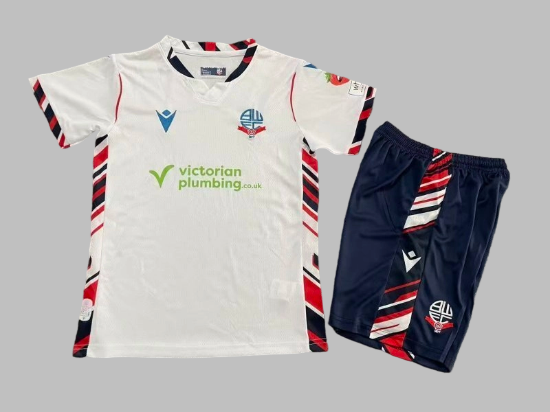 25-26 Bolton Home Kids Cheap Soccer Jerseys Yupoo