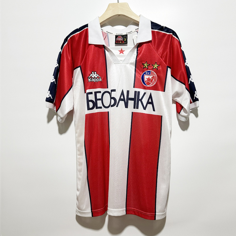 1995-97 Red Star Belgrade Home Retro Soccer Jerseys Yupoo