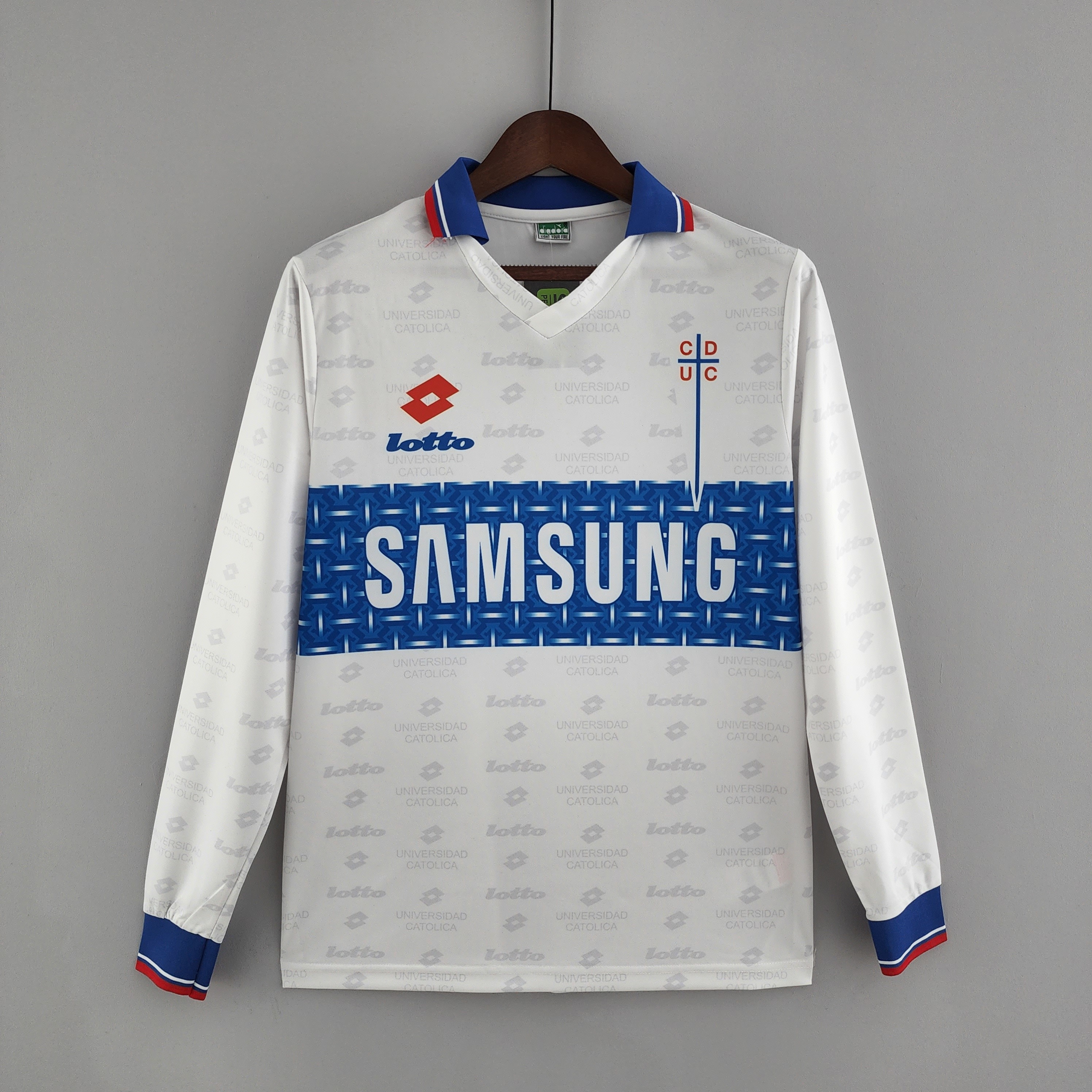 1996 Deportivo Universidad Católica Third Retro Long Sleeve Soccer Jerseys Yupoo