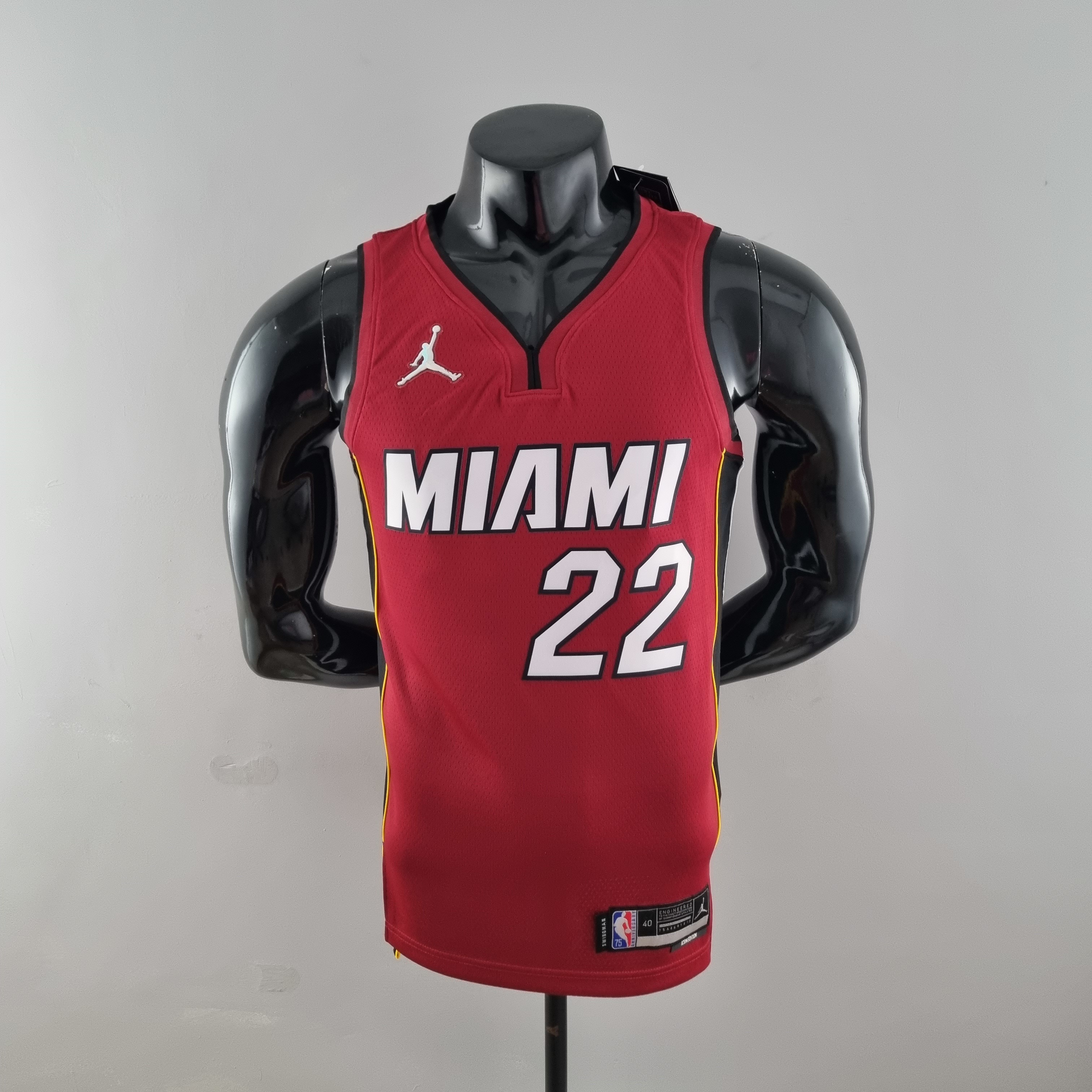 75th Anniversary Miami Heat Jordan BUTLER#22 Burgundy NBA Jersey S-XXL