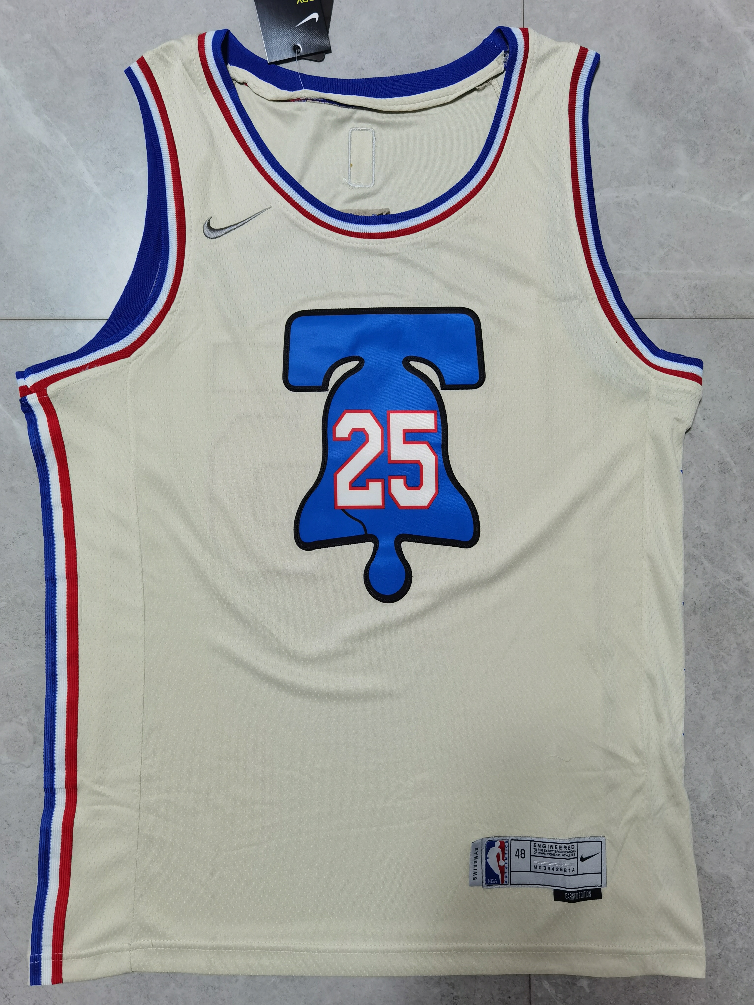 76ers #25 Embroidery
