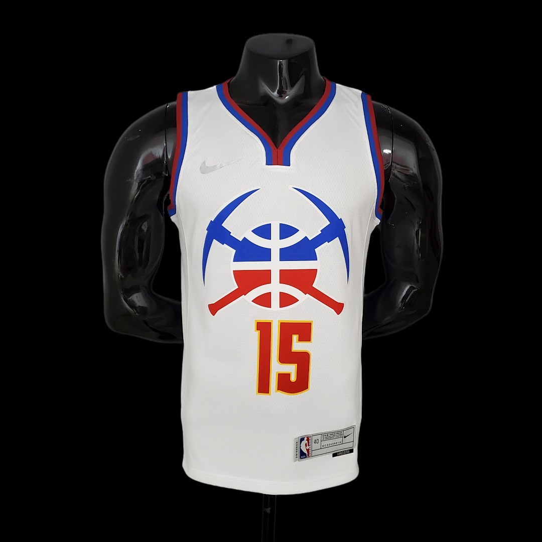 2021 JOKIC#15 Nuggets Bonus Edition White NBA Jersey S-XXL