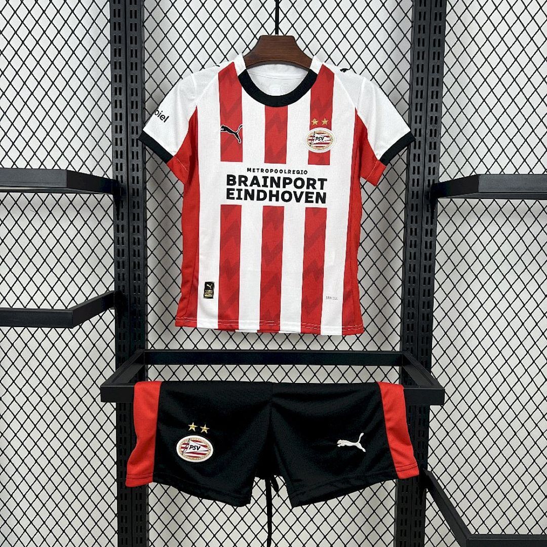 PSV Eindhoven 2025/26 Home Kids Kit