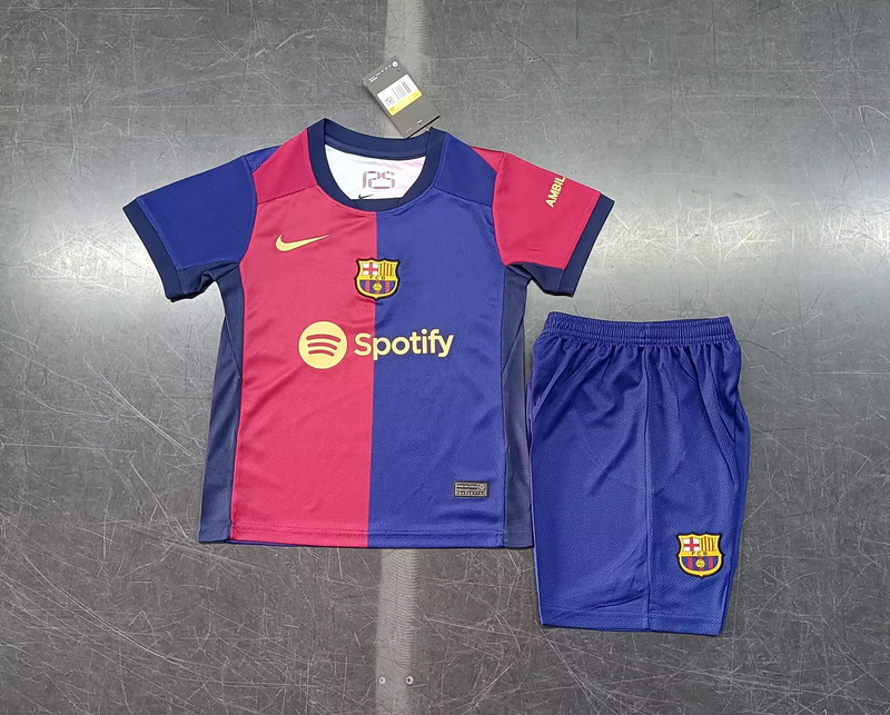 24-25 Barc Home Kids Soccer Jerseys Yupoo