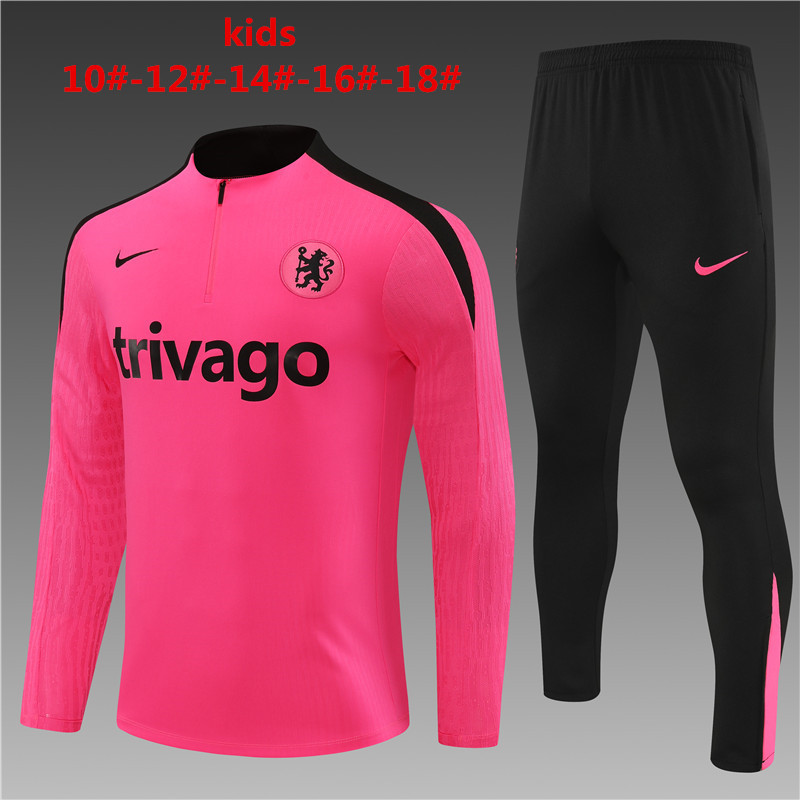24-25 Chelsea Kids Player Long Sleeve Training Suit Yupoo