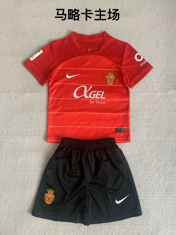 23-24 Mallorca Home Kids Soccer Jerseys Yupoo