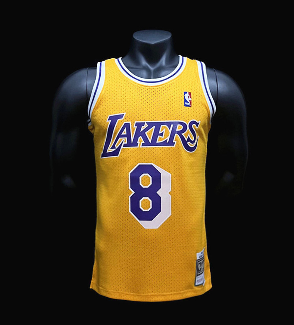 BRYANT#8 Los Angeles Lakers yellow retro S-XXL