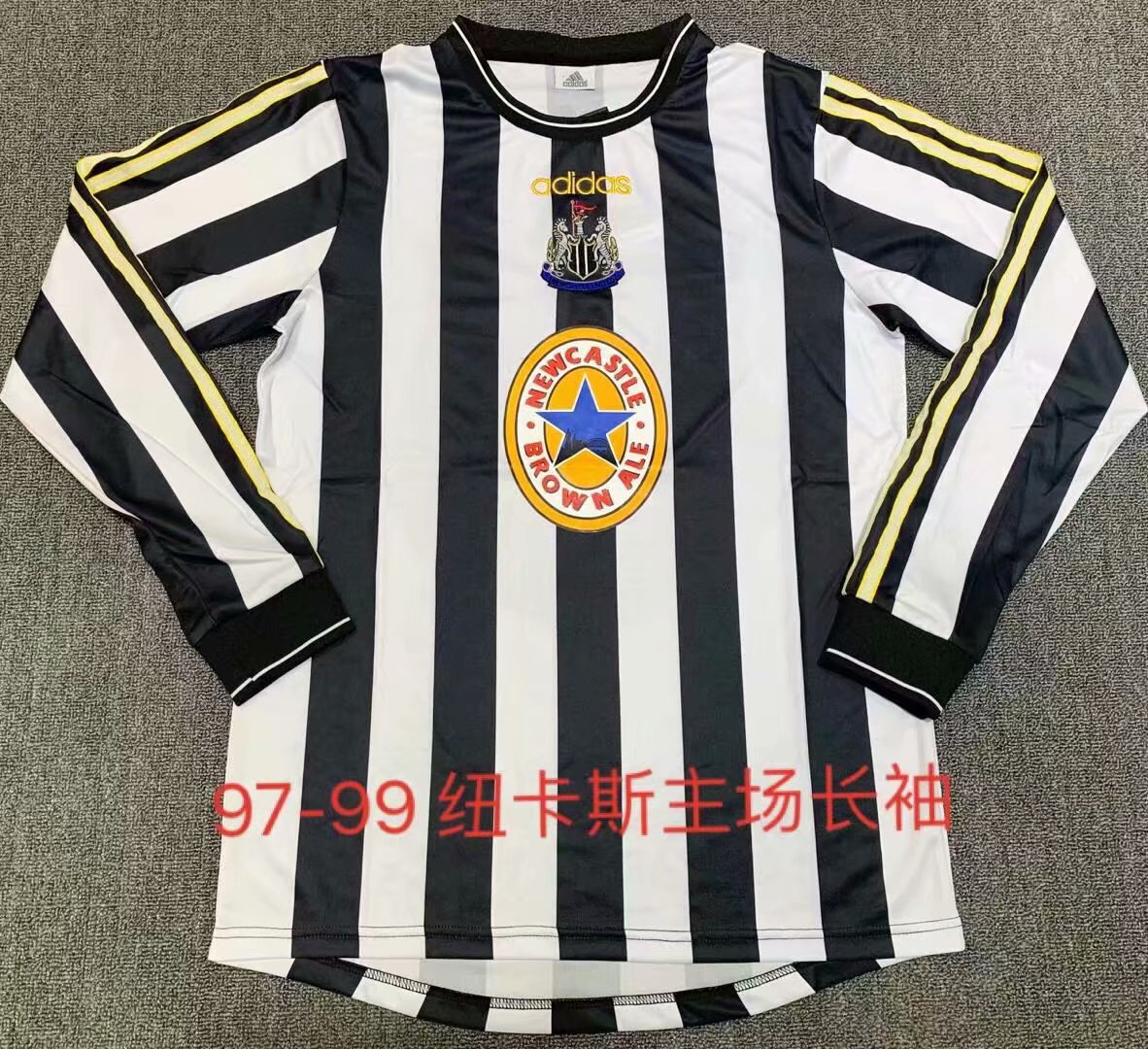 1997-99 Newcastle Home Retro Long Sleeve Soccer Jerseys Yupoo