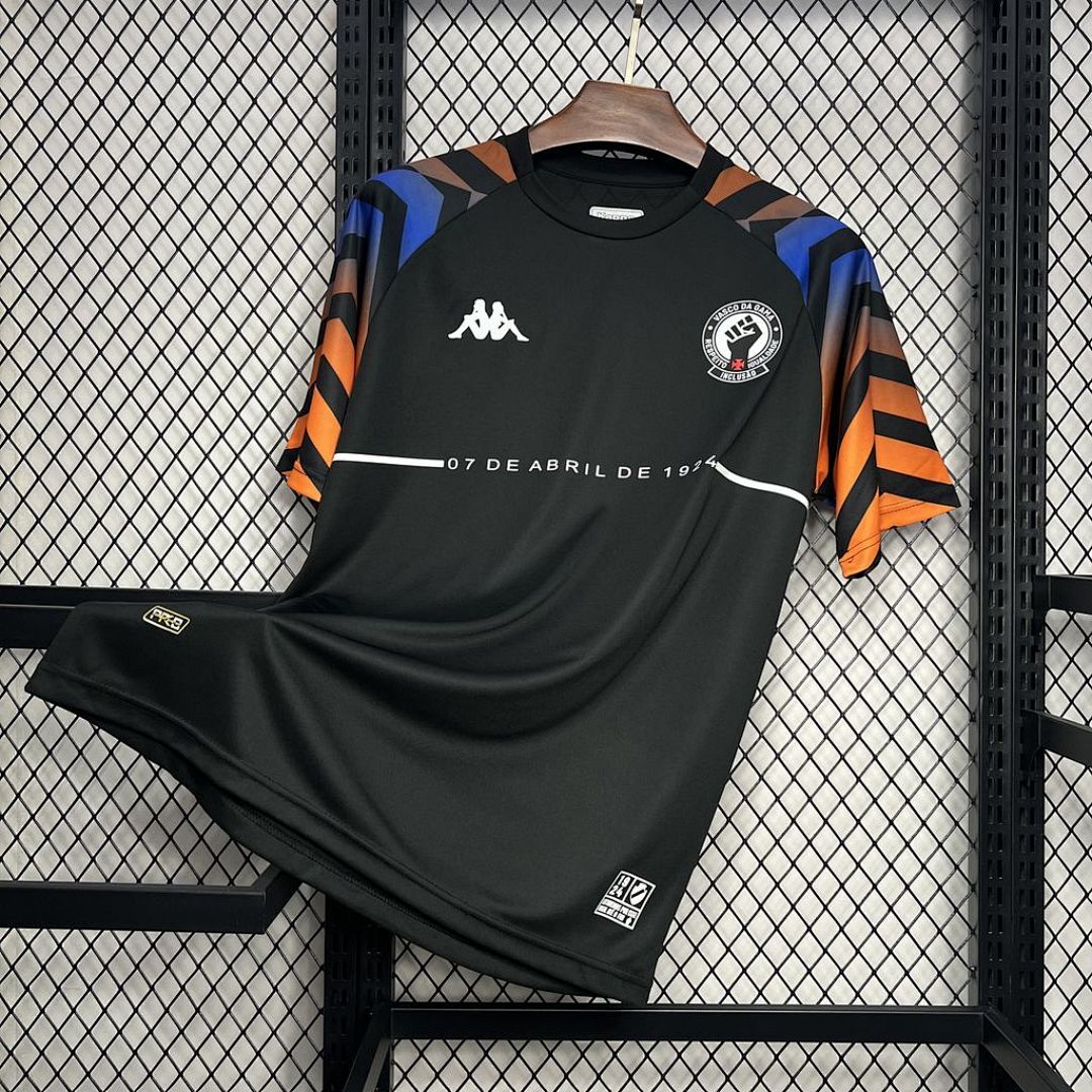 Vasco Da Gama 2024/25 Kappa Warm-up Black Jersey S-XXL
