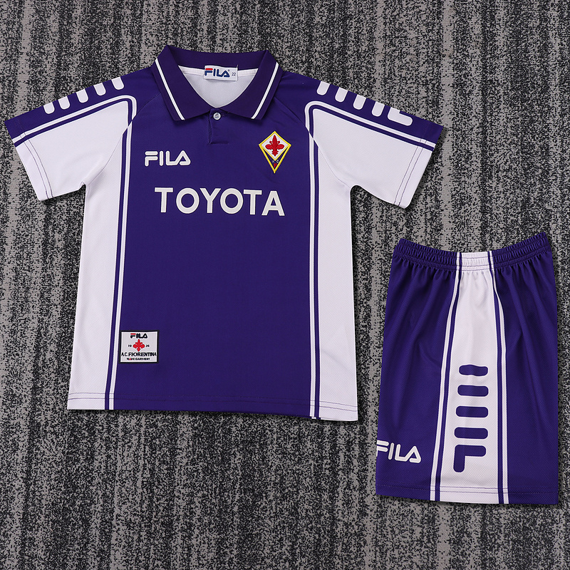 99-00 Fiorentina Home Kids Cheap Soccer Jerseys Yupoo