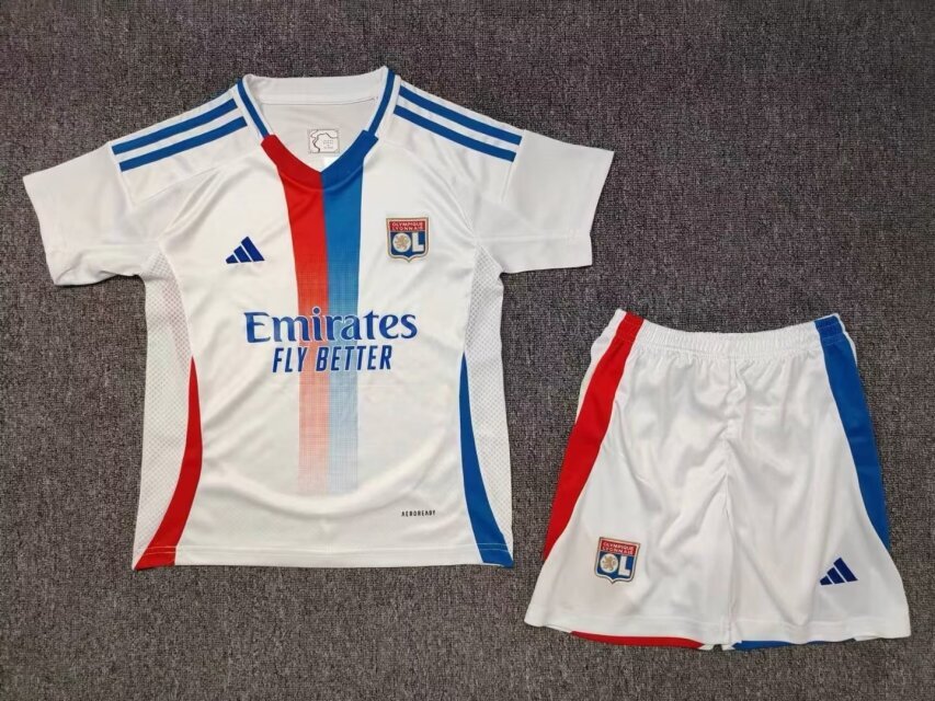 24-25 Lyon Home Kids Soccer Jerseys Yupoo