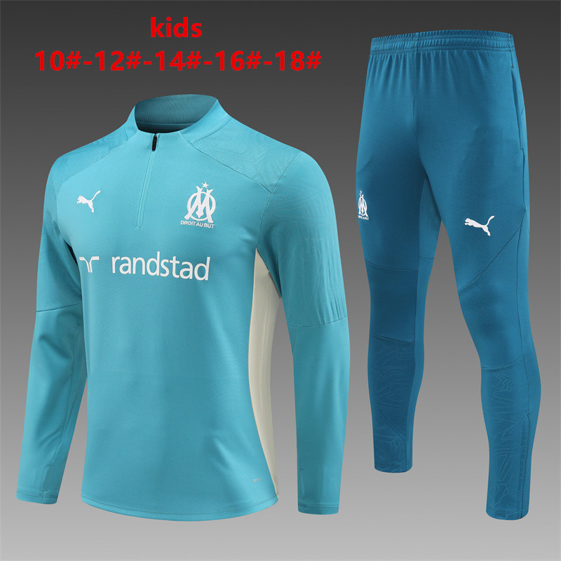 24-25 Marseille Kids Long Sleeve Training Suit Yupoo