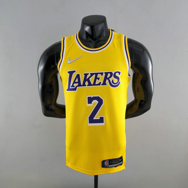 75th Anniversary IRVING #2 Los Angeles Lakers Yellow NBA Jersey S-XXL