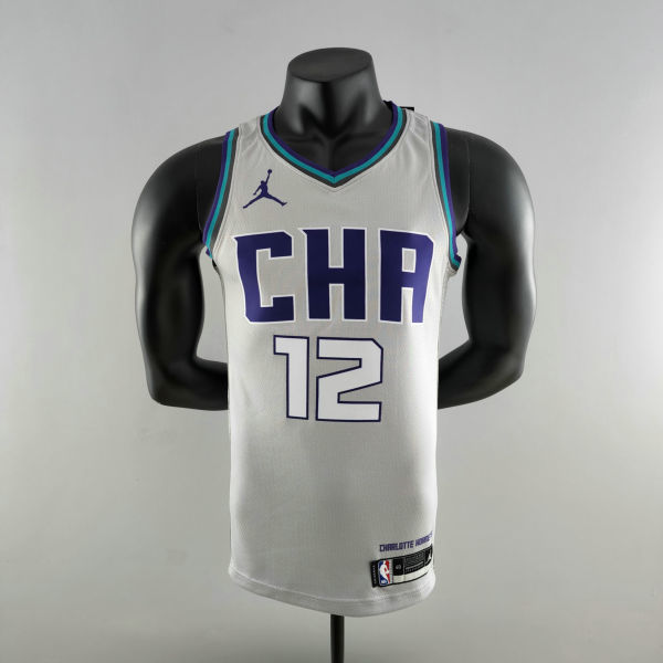 2019 Oubre jr. #12 Charlotte Hornets Grey NBA Jersey S-XXL