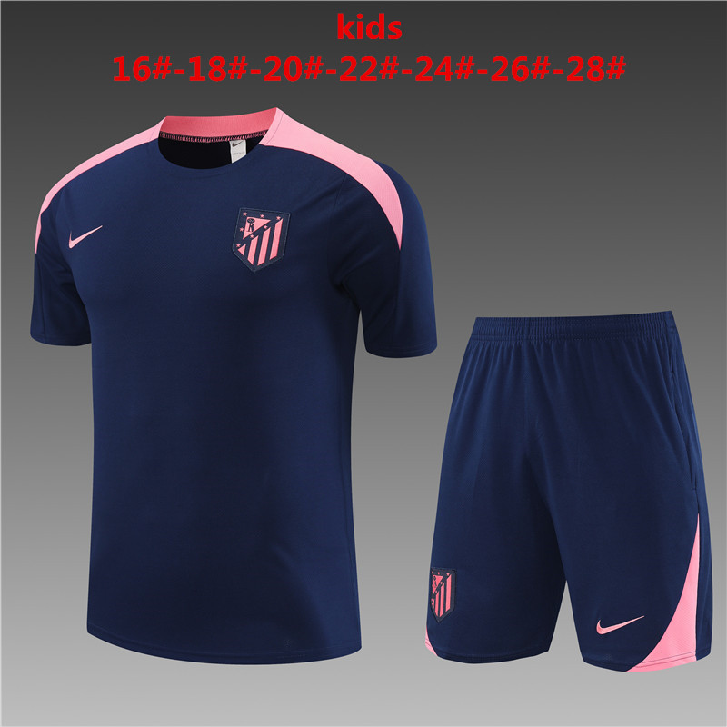 24-25 Atletico Madrid Kids Training Soccer Jerseys Yupoo