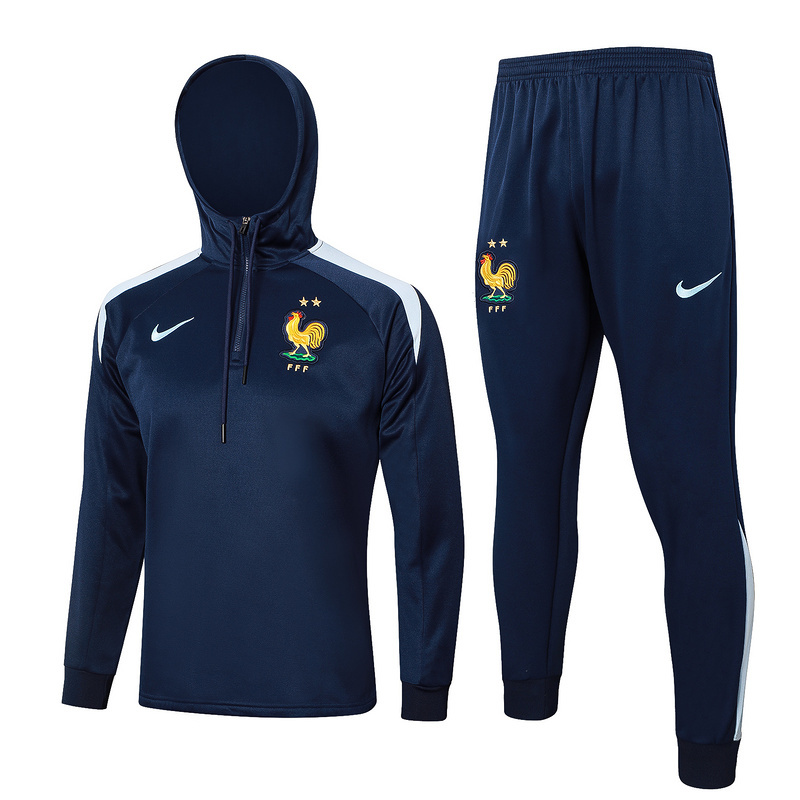 2024 France Hoodie Long Sleeve Training Suit Yupoo