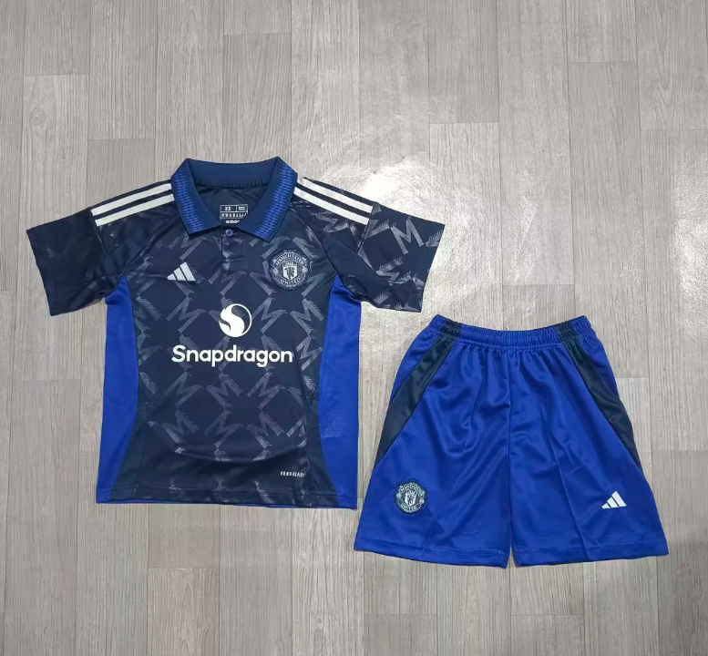 24-25 M-anchester U-nited Away Kids Soccer Jerseys Yupoo