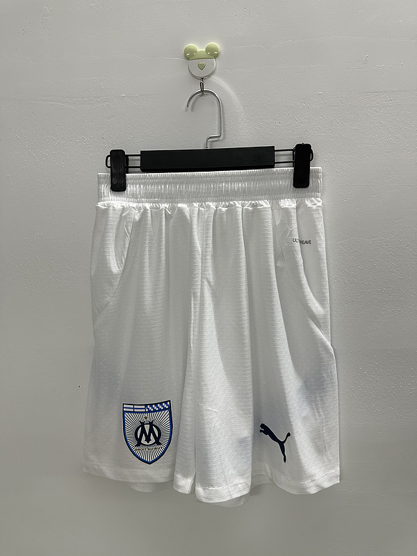 24-25 Marseille Home Player Version Soccer Shorts Yupoo