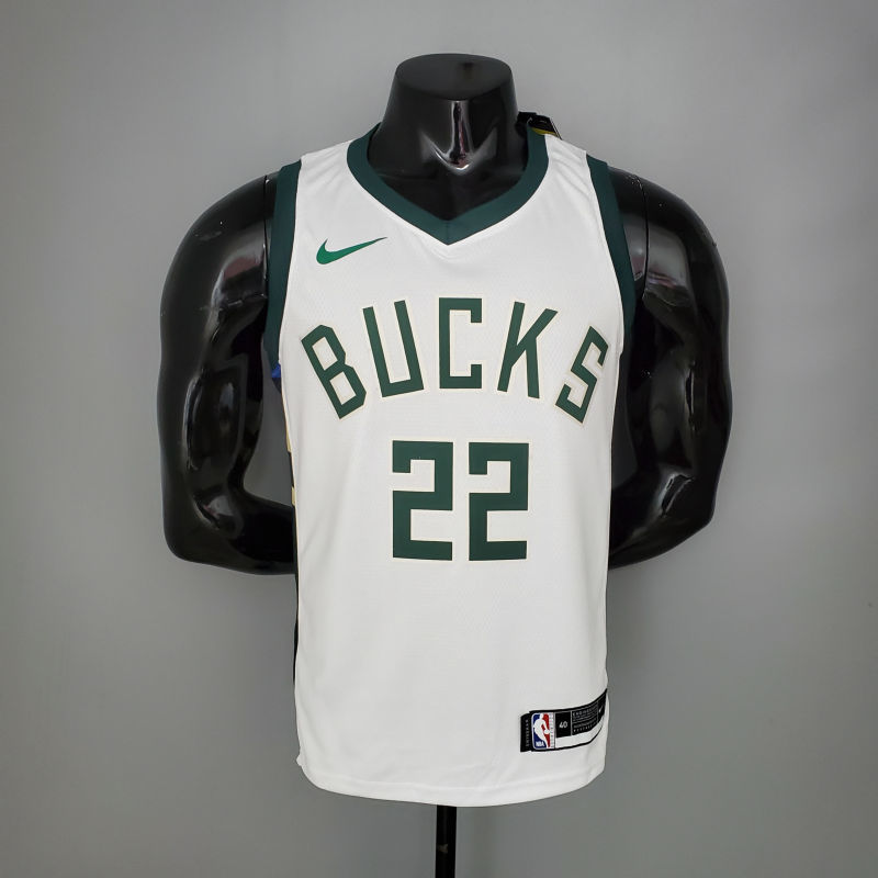 2021 MIDDLETON#22 BUCKS Home White NBA Jersey S-XXL