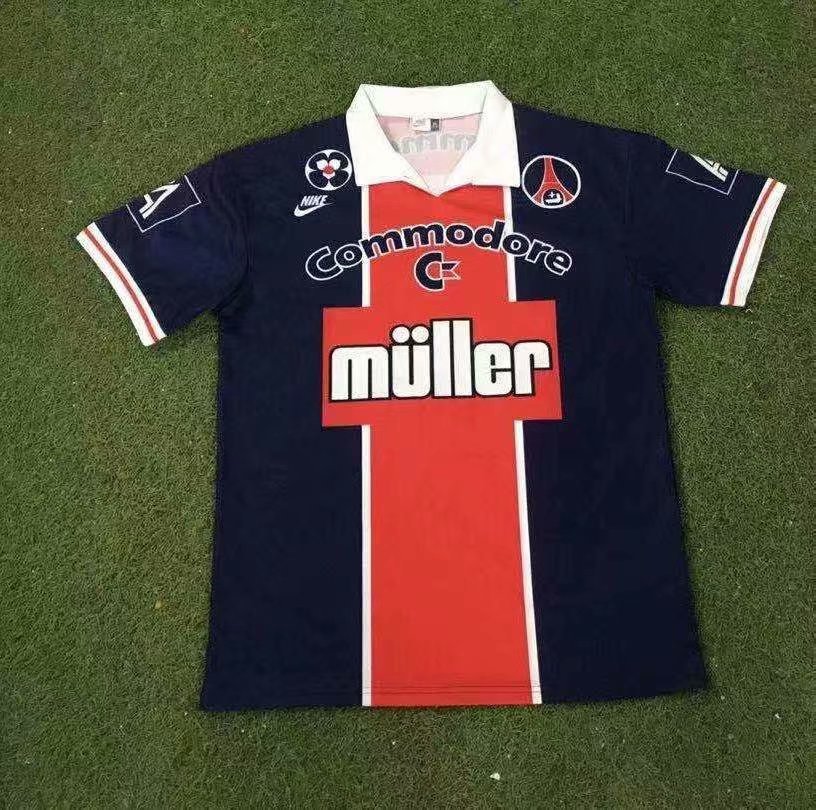 91-92 Paris Home Retro Soccer Jerseys Yupoo