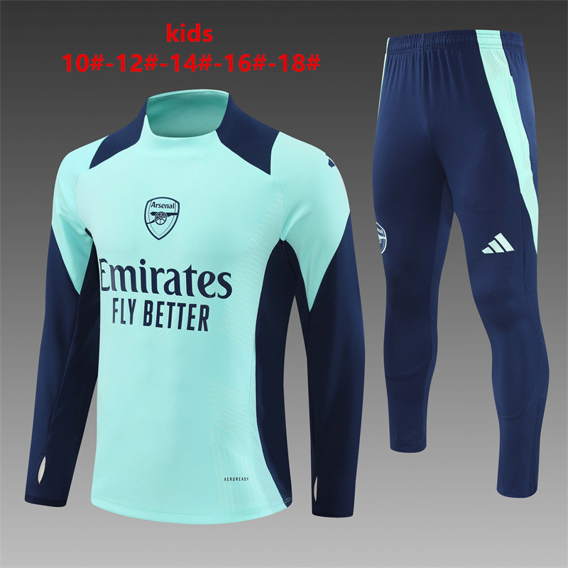 24-25 Arsenal Kids Player Version Long Sleeve Training Suit Yupoo