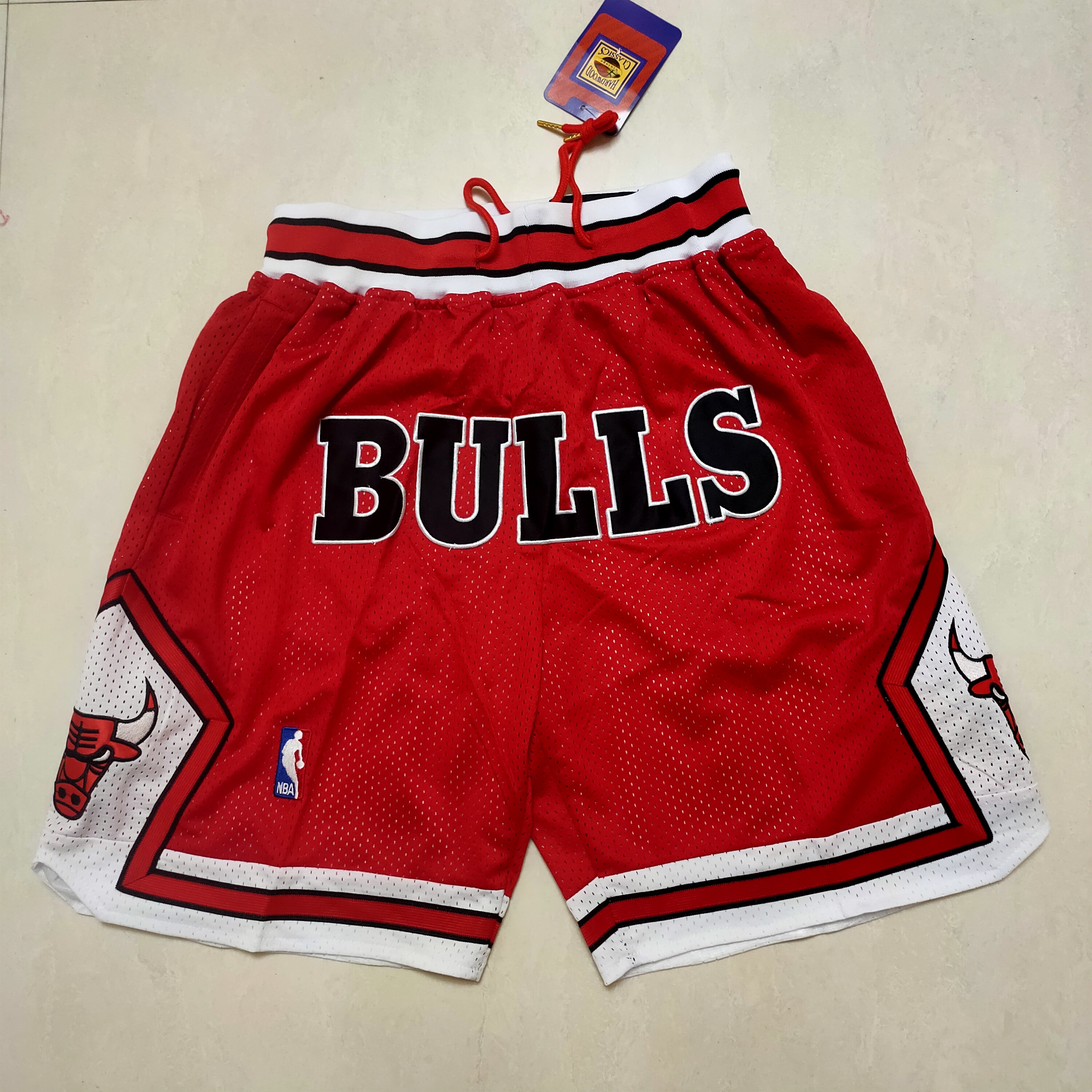 Bulls Retro Pocket pants Shorts Embroidery