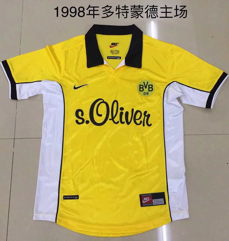 1998 Dortmund Home Retro Soccer Jerseys Yupoo
