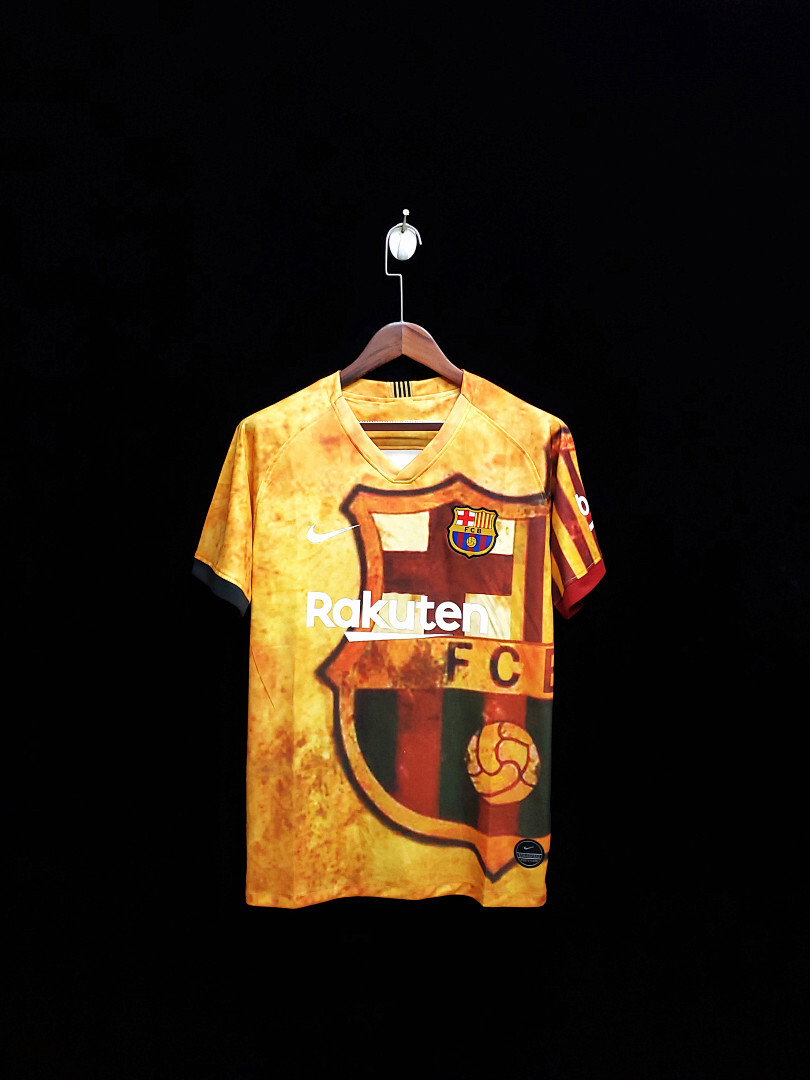 20-21 Barcelona pre-match training suit yellow S-2XL