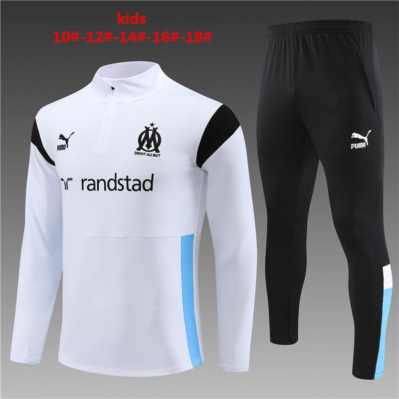 23-24 Marseille Kids Long Sleeve Training Suit Yupoo