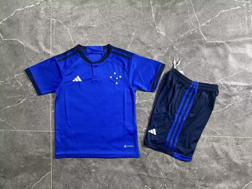 23-24 Cruzeiro Home Kids Soccer Jerseys Yupoo