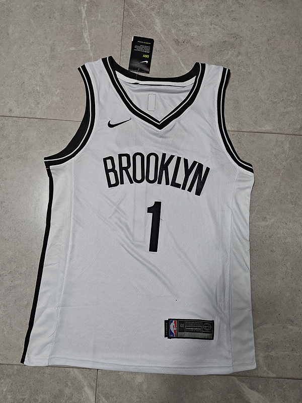 2023 Nets #1 White Embroidery