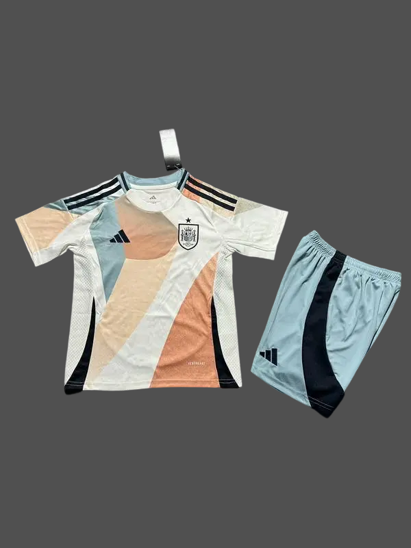 25-26 Spain Away Kids Cheap Soccer Jerseys Yupoo