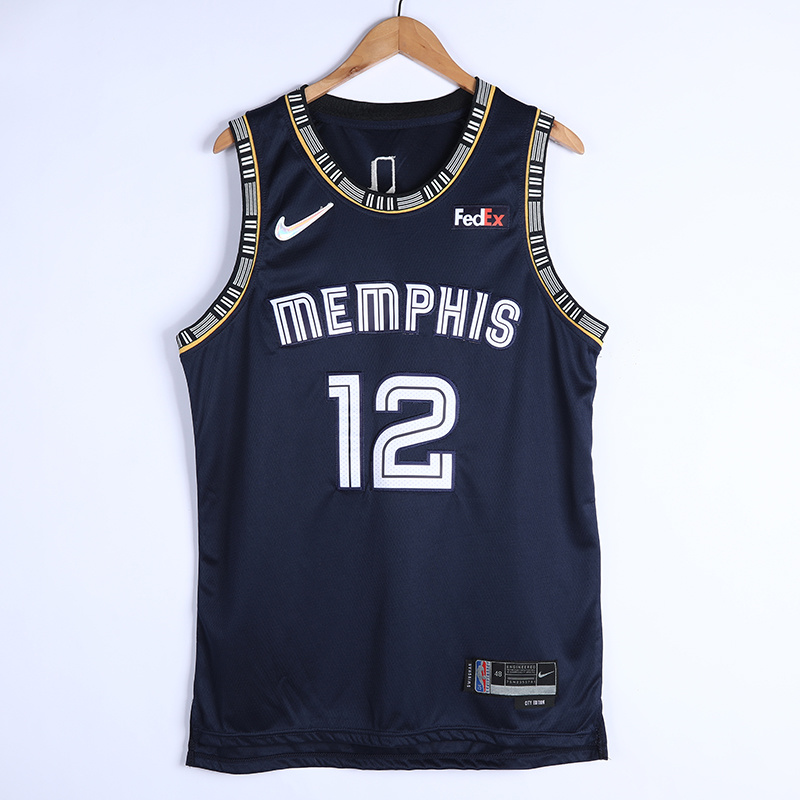 Grizzlies #12 75th Anniversary City Edition Embroidery